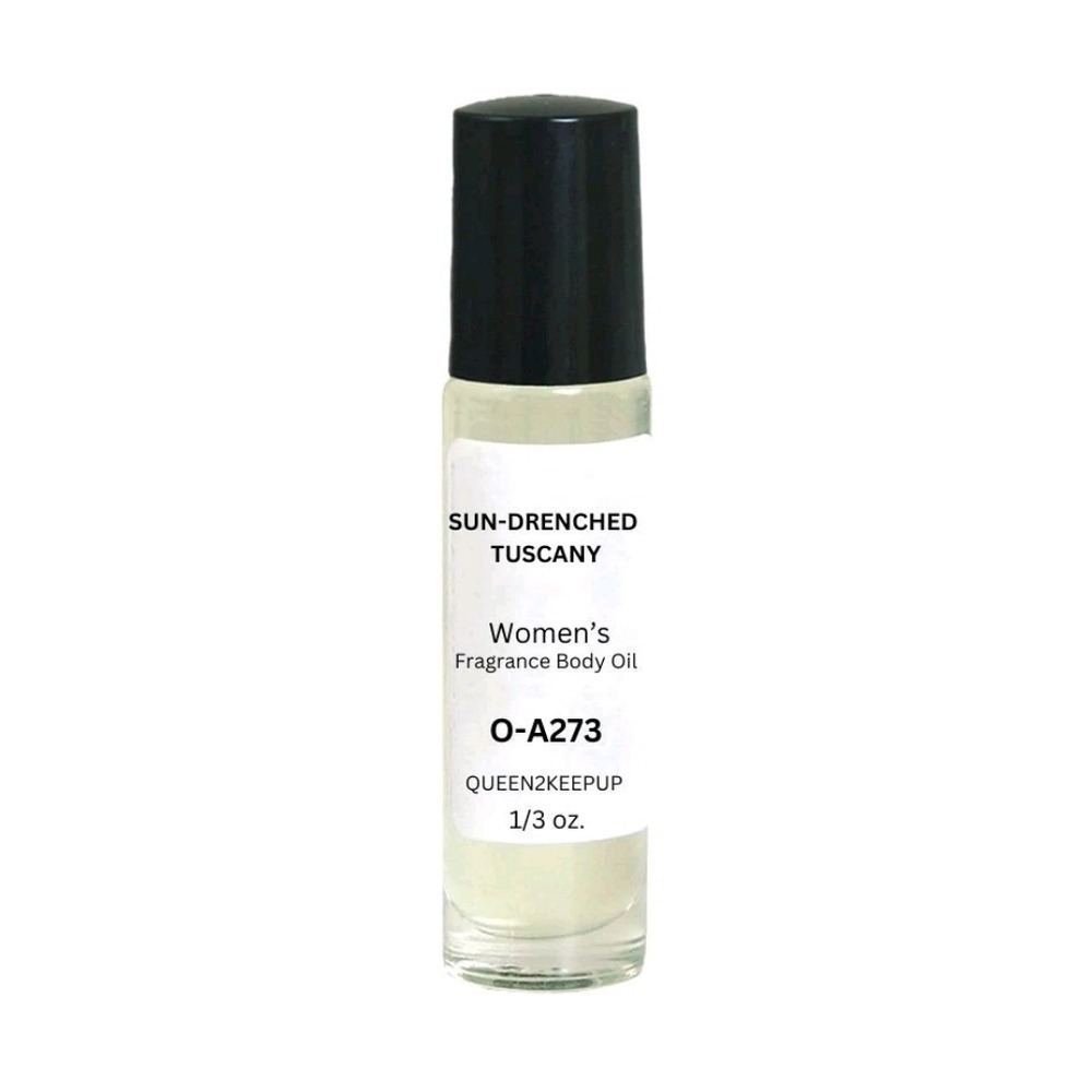 Sun-Drenched Tuscany Women Body Oil All Natural Warm Floral Roll-On Scent